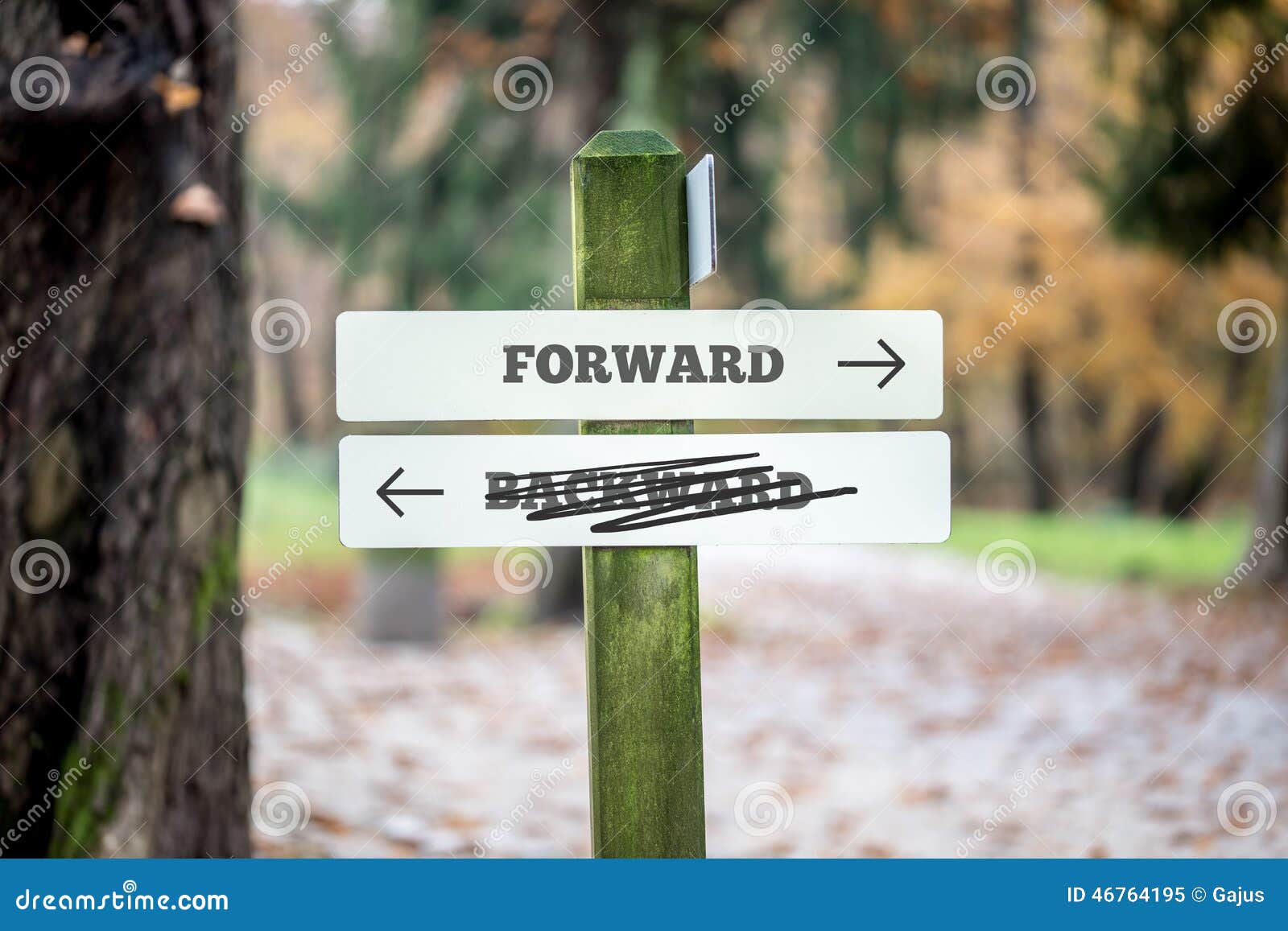 rural signboard - forward - backward