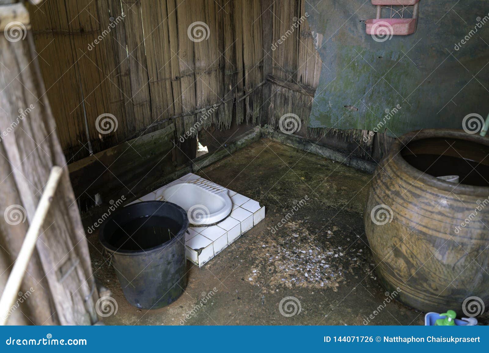 Rural toilet in thailand stock photo. Image of countryside 144071726