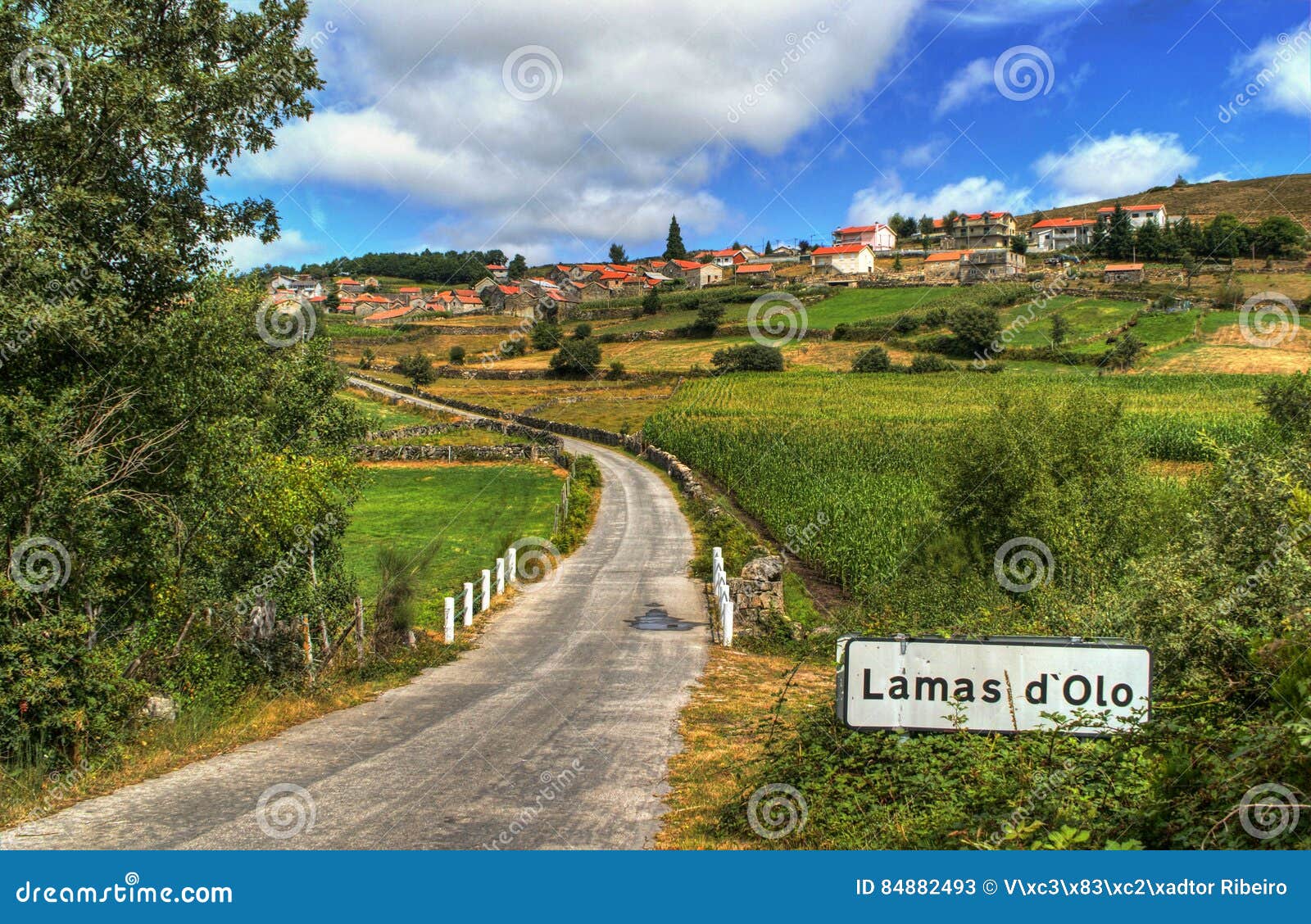 Rural village of Lamas de Olo in Vila Real, Portugal