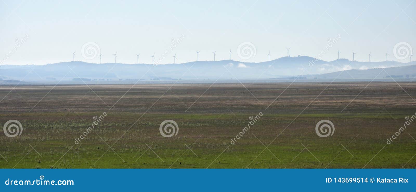 Rural Wind Farms at Lake George in Australia Stock Photo - Image of ...
