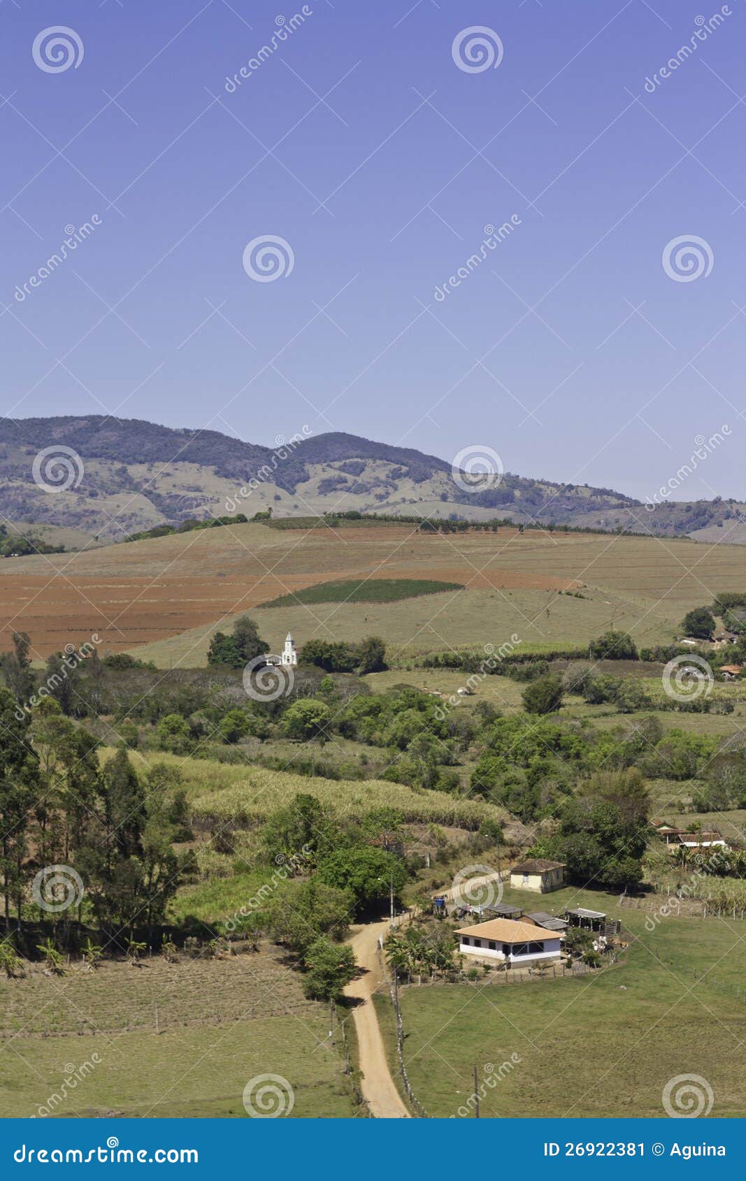 rural zone in minas gerais (brazil) - aerial view