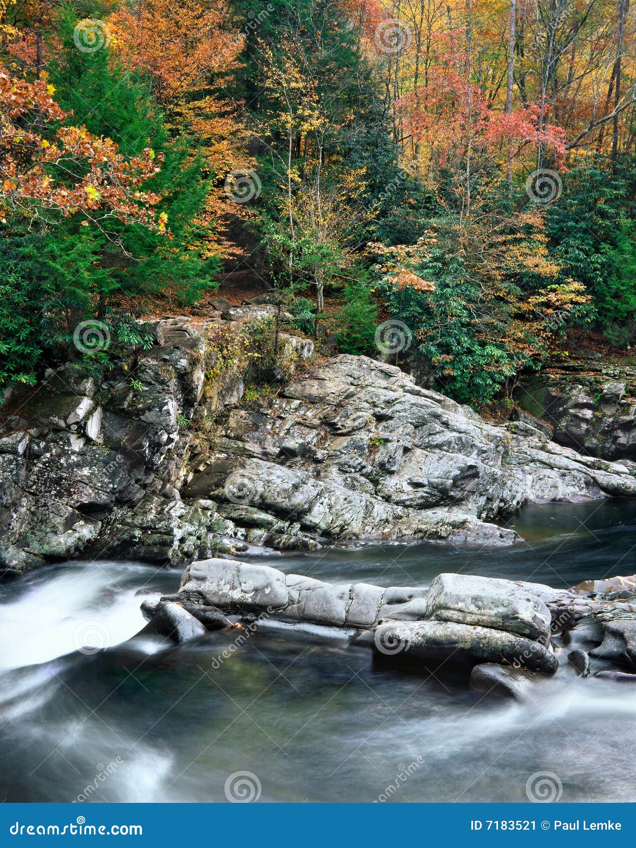 rushing water, great smoky mountains