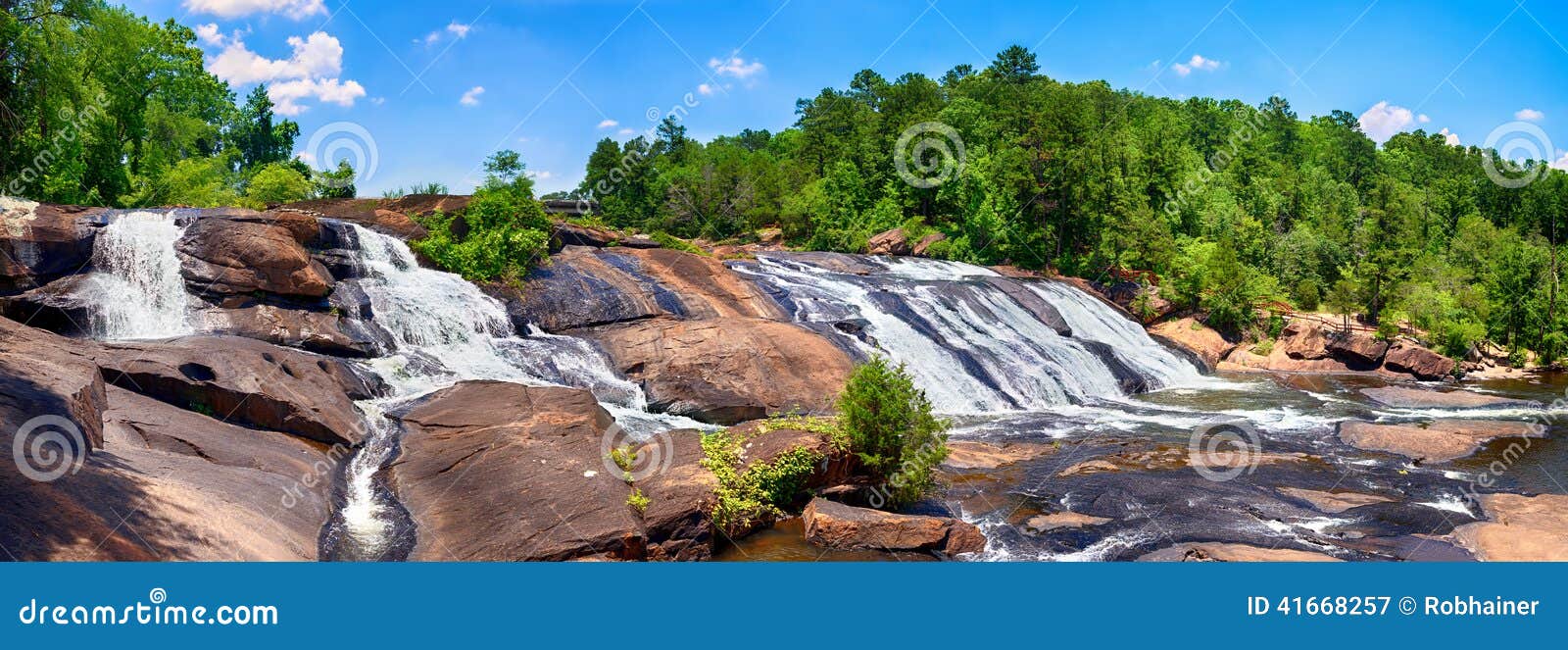 rushing waterfalls at high falls state park in georgia