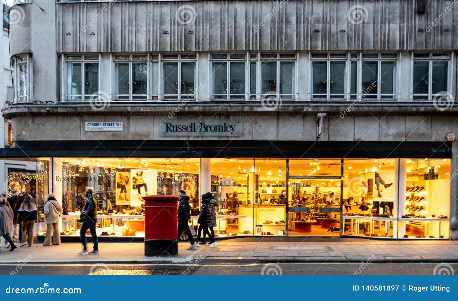Russell and Bromley Frontage Editorial Photography - Image of capital ...