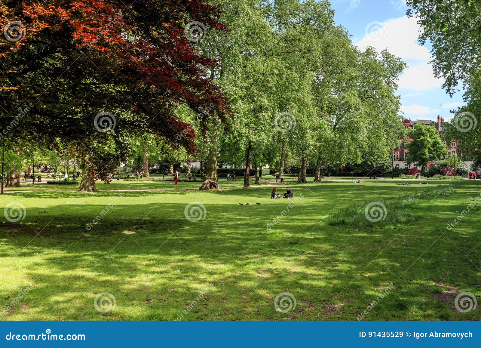 Russell square, London editorial stock image. Image of britain - 91435529