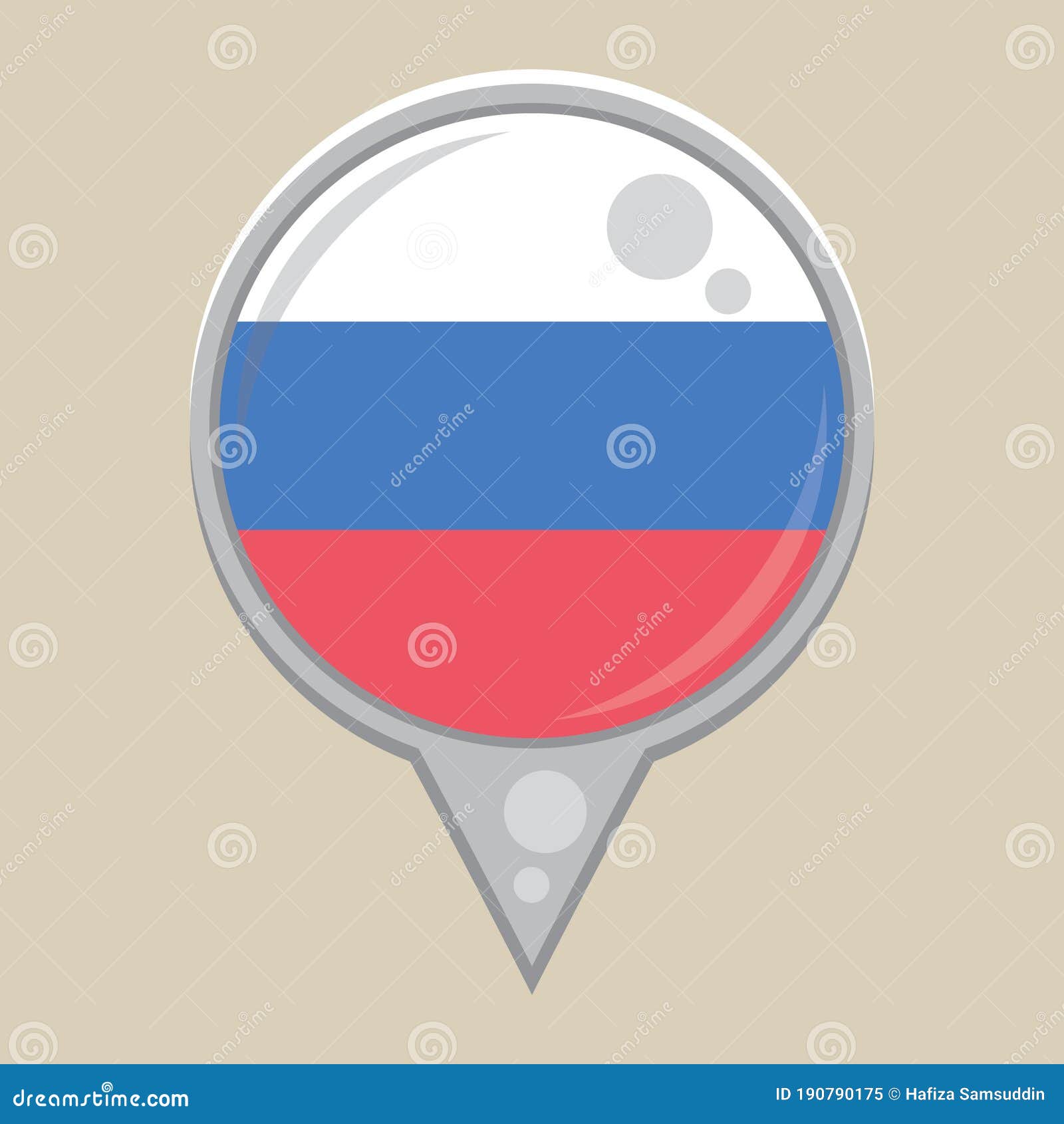 russia flag.   decorative 