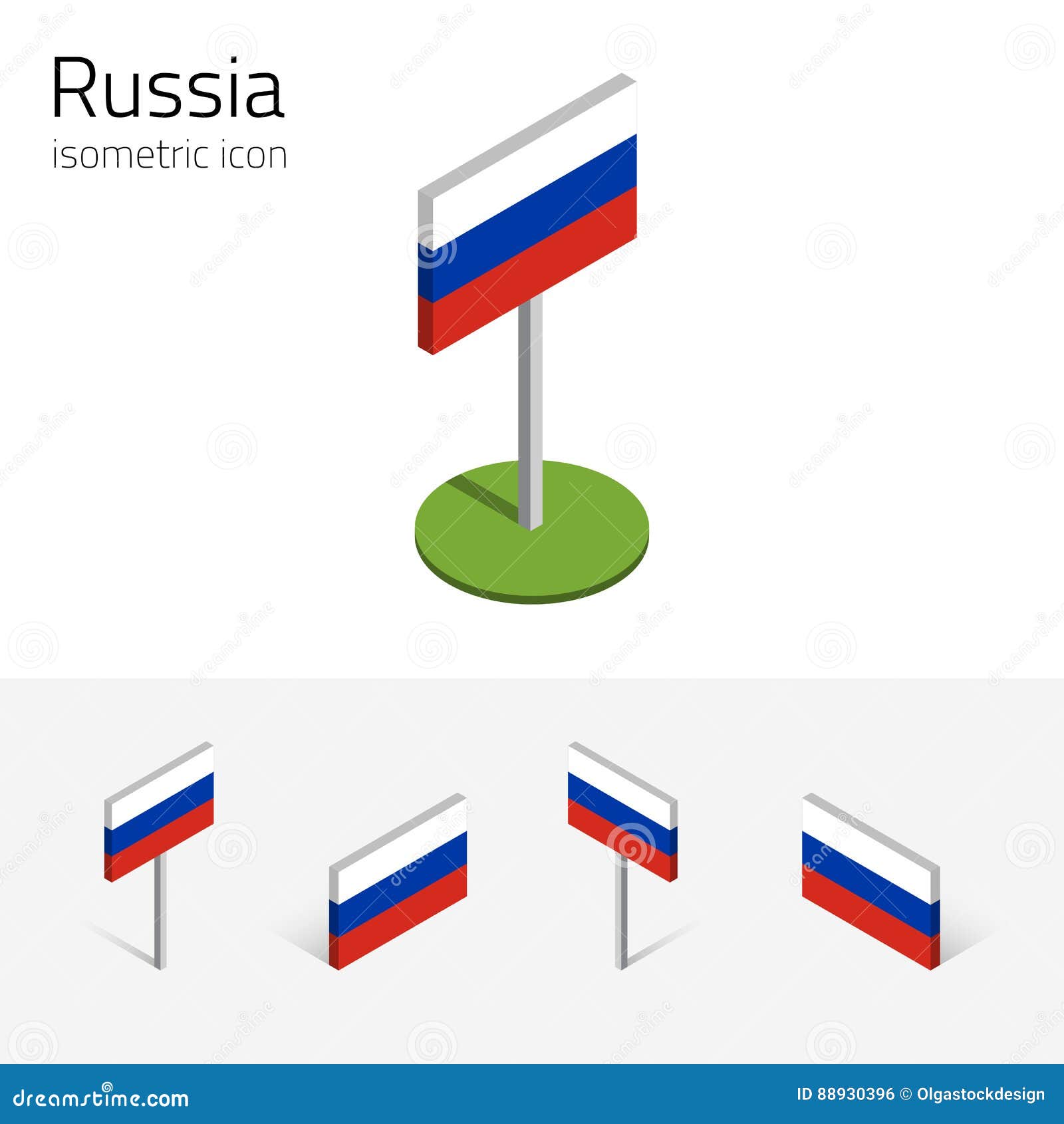 Free Russia Flag Icon - Download in Flat Style