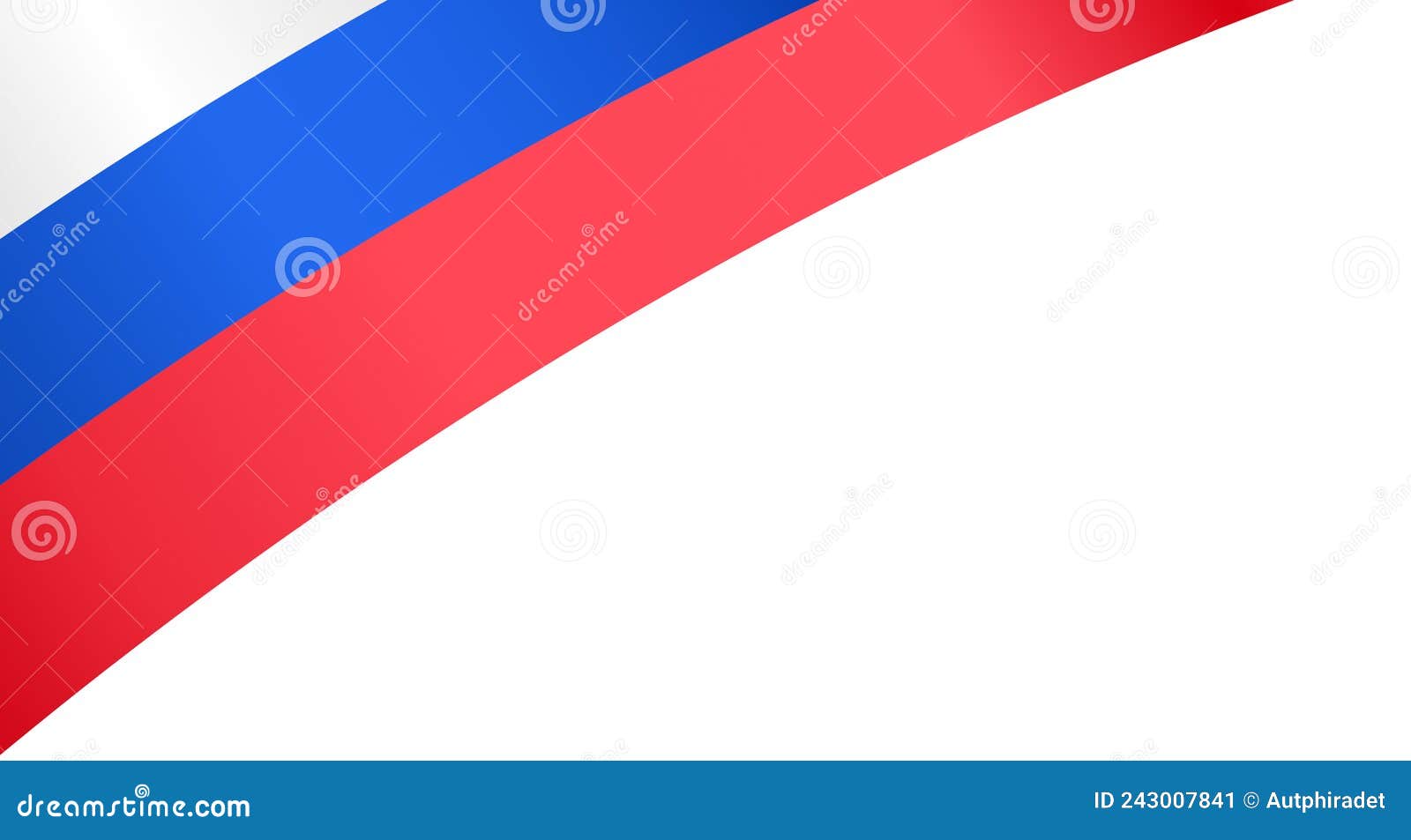 Russia flag wave isolated on png or transparent background,Symbol Russia,template  for banner,card,advertising ,promote,and business matching country poster,  vector illustration Stock Vector