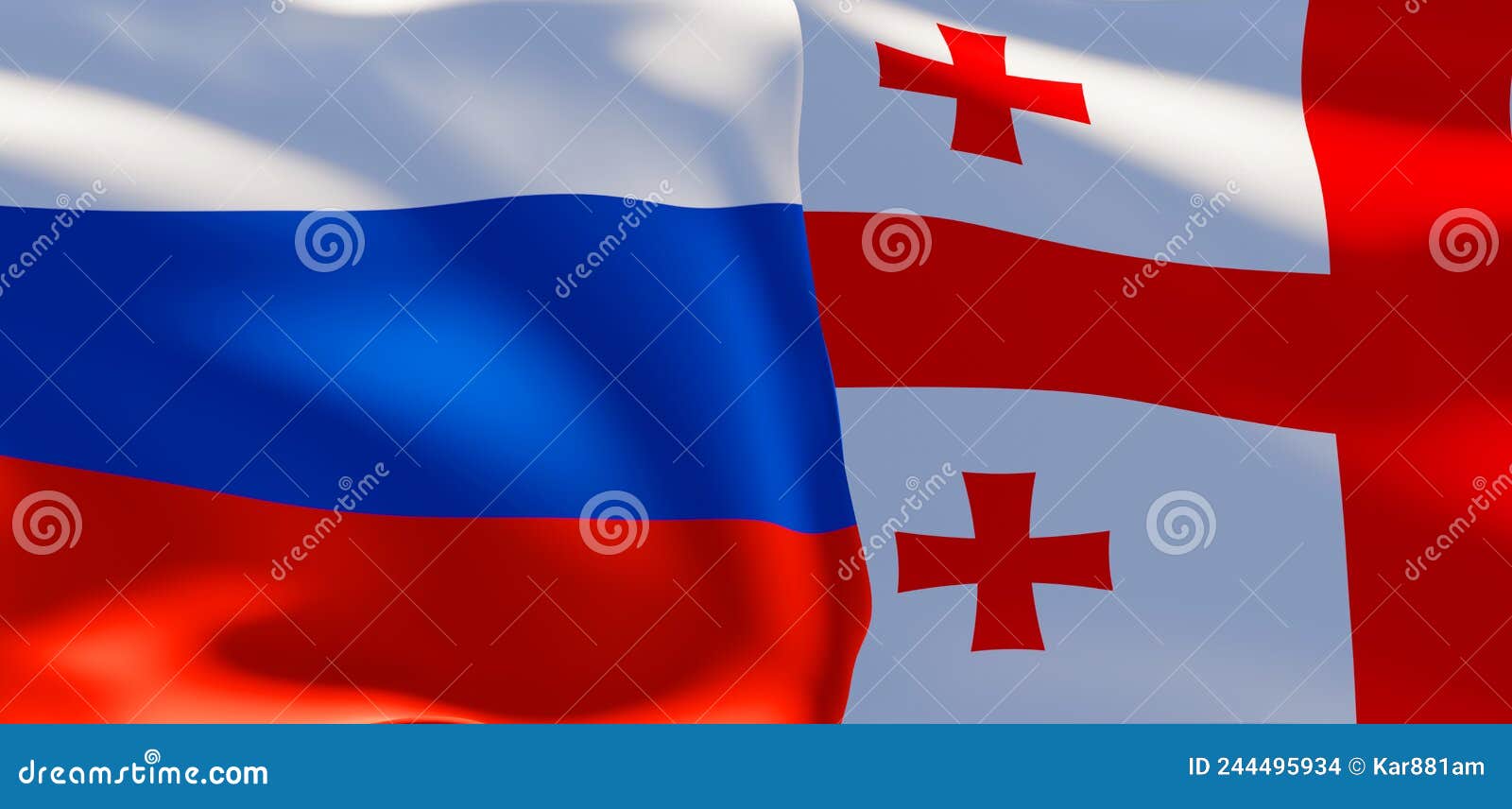Russia and Flags. Russia Flag and Flag Stock