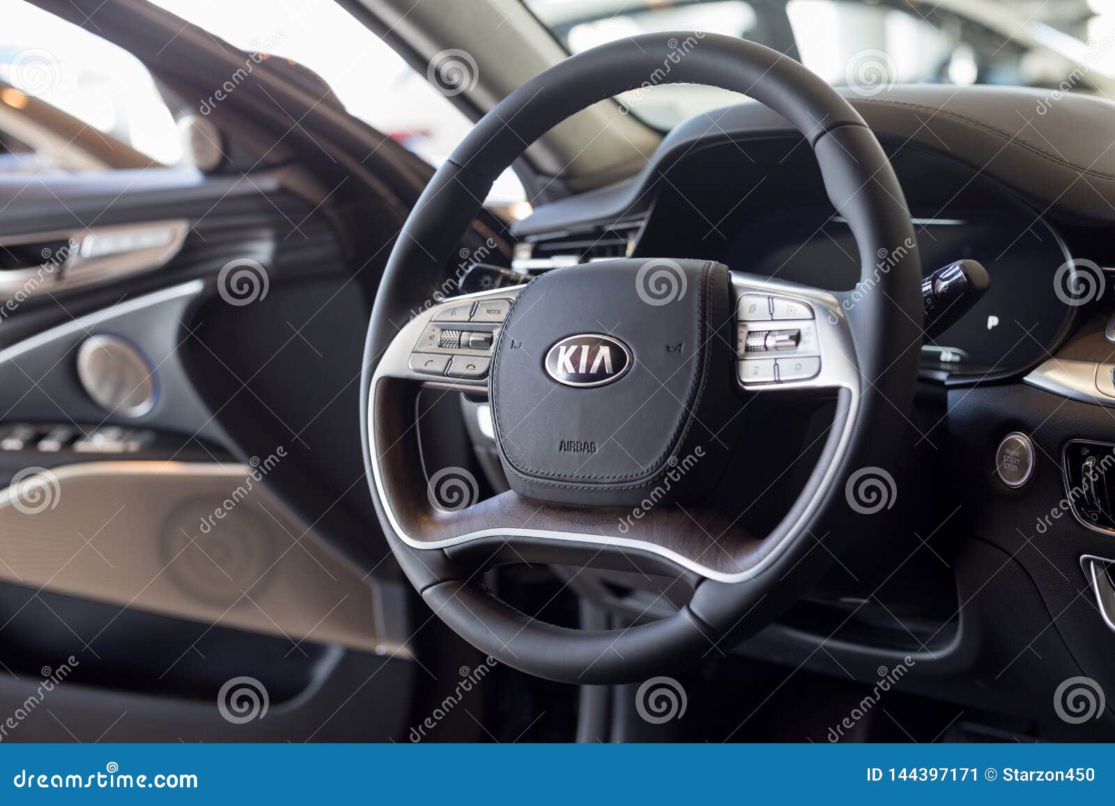 Russia Izhevsk February 15 2019 Showroom Kia Interior