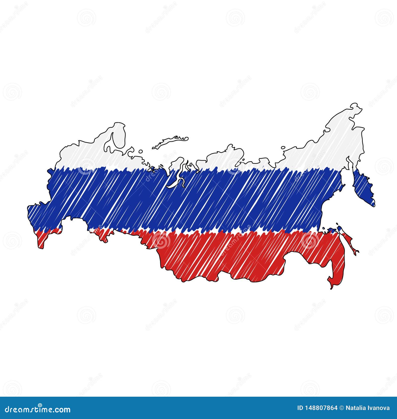 Russland-Flagge ilustración de Stock