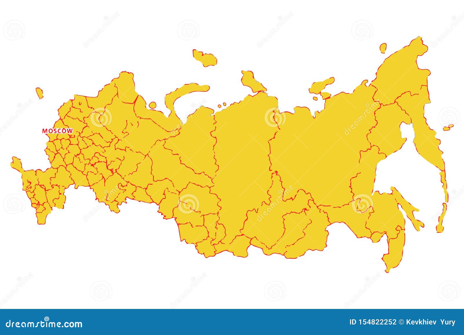 Russia map in russian flag. Russian federation vector map. Vector  illustration Stock Vector by ©yurchello_108 292815288