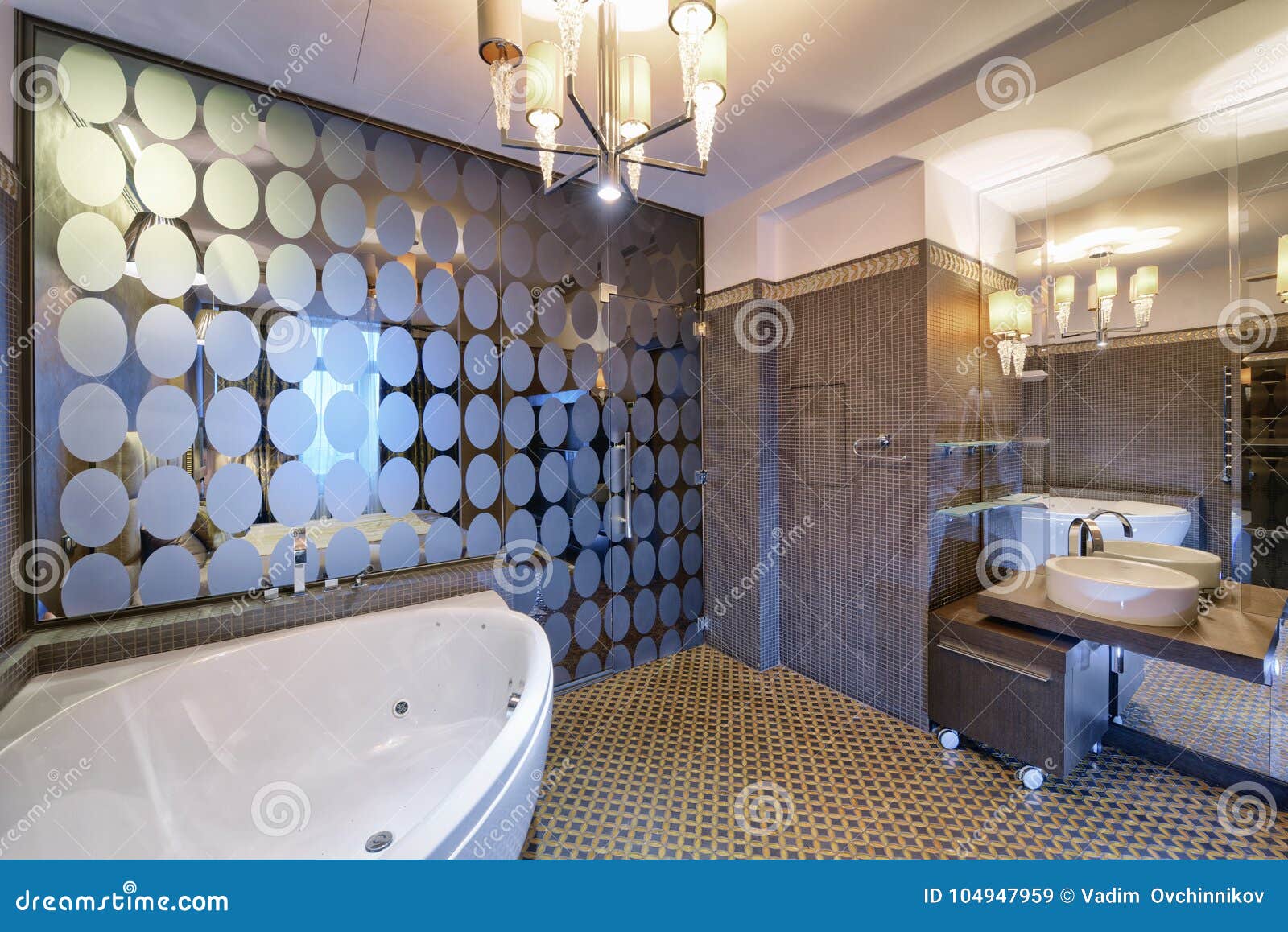 Interior Design Bathroom Luxury House Stock Image Image