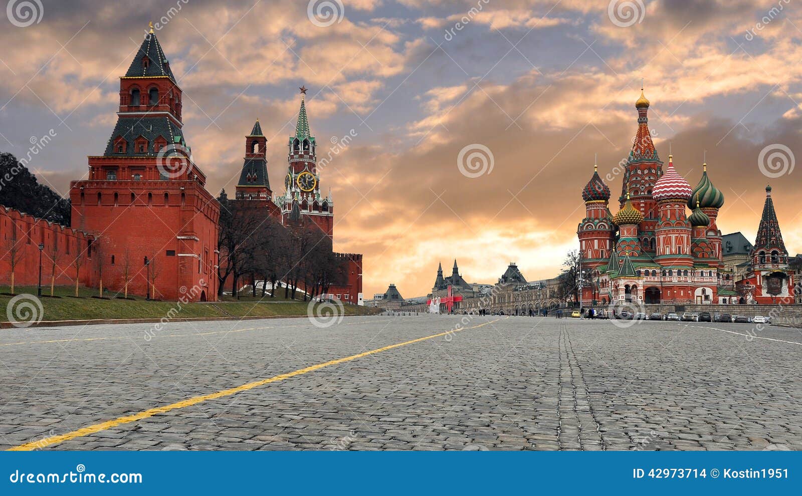 russia. moscow. the red area.