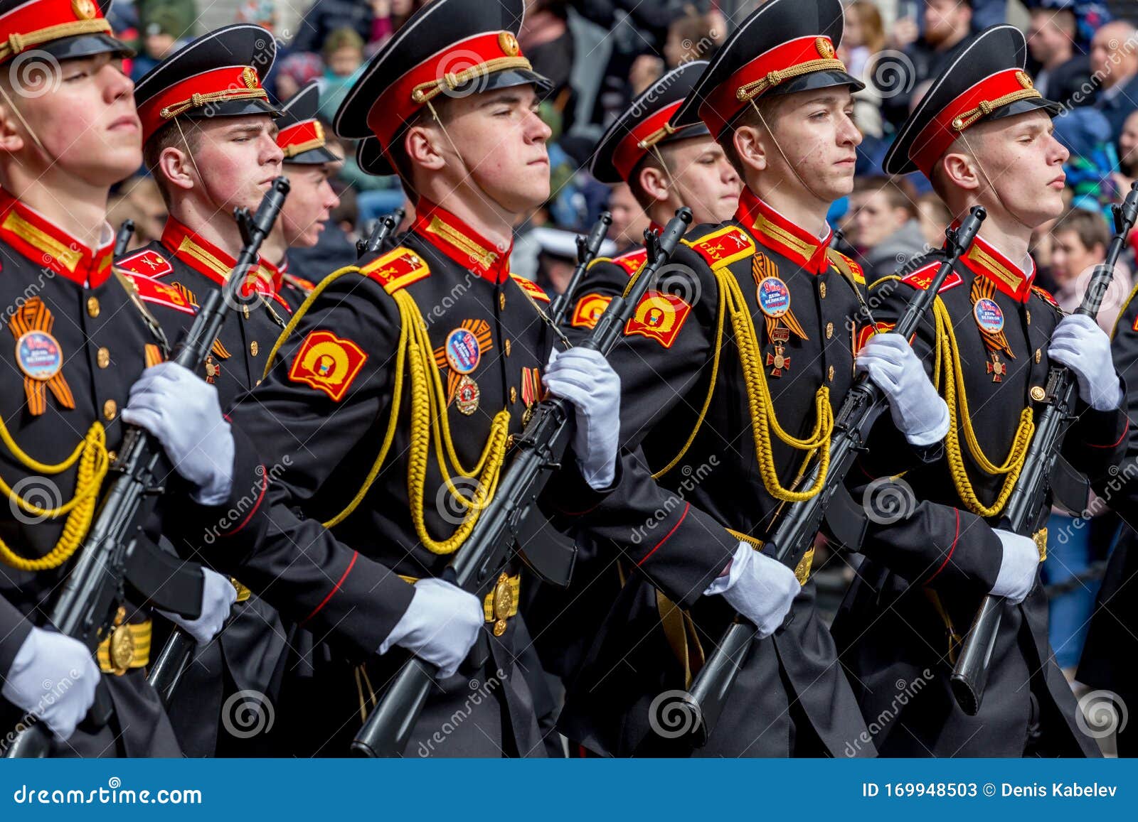 Russia, Vladivostok, 05/09/2018. Graduates of Suvorov Military School ...