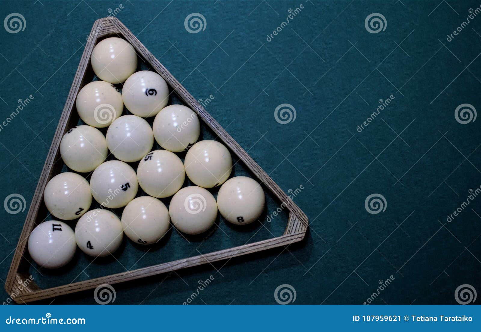 Russian Billiard Balls Triangle Stock Image - Image of balls, snooker ...