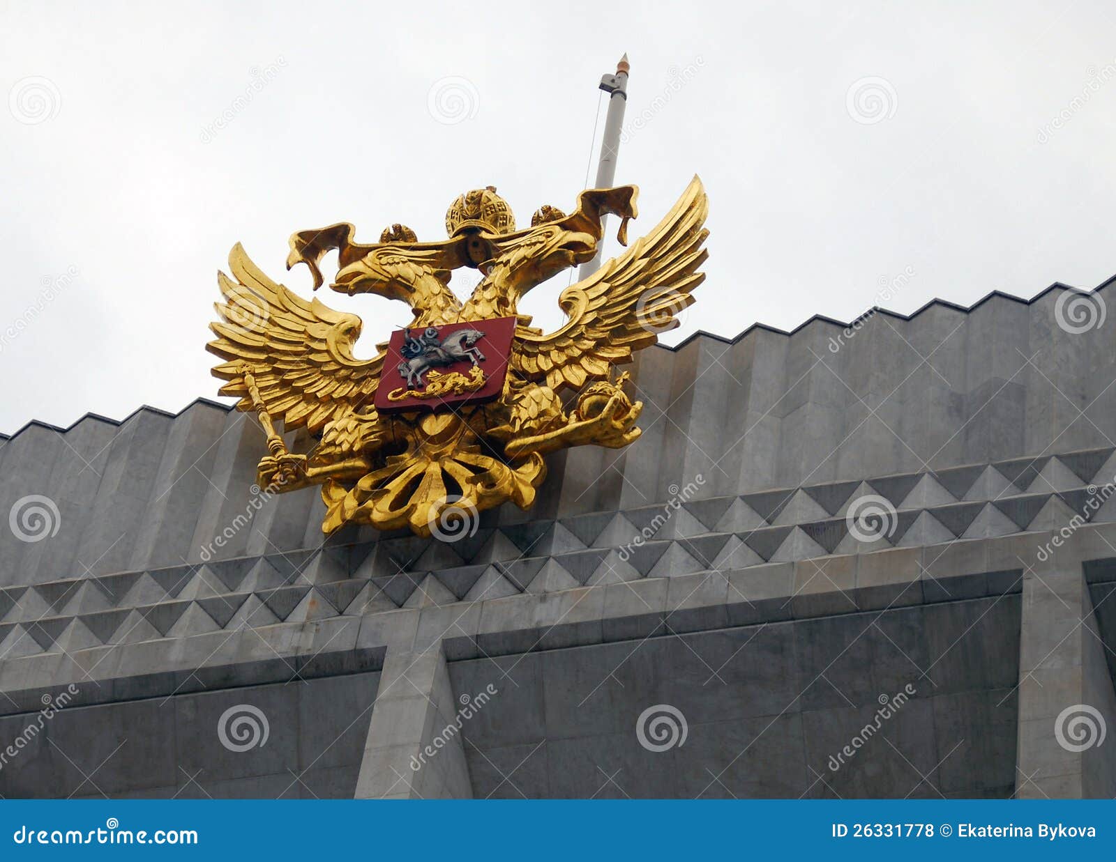 Russian Coat of Arms Golden Eagle Stock Photo Image of blazon, eagle