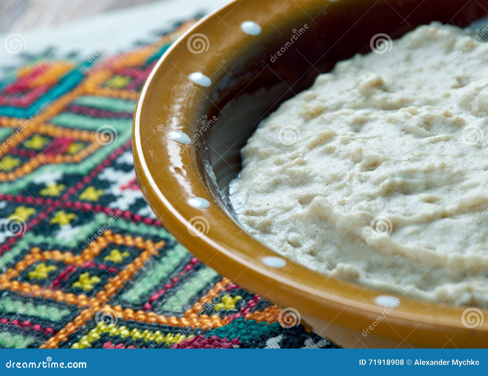 Russian dish of oatmeal stock photo. Image of slavic 71918908