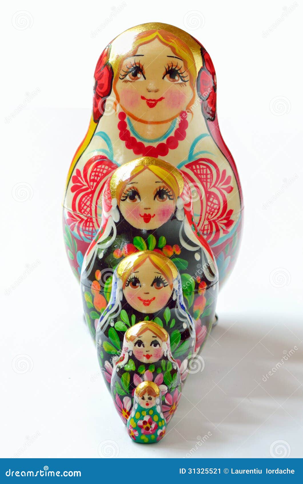 Russian doll babushka stock image. Image of girl, puppet 31325521