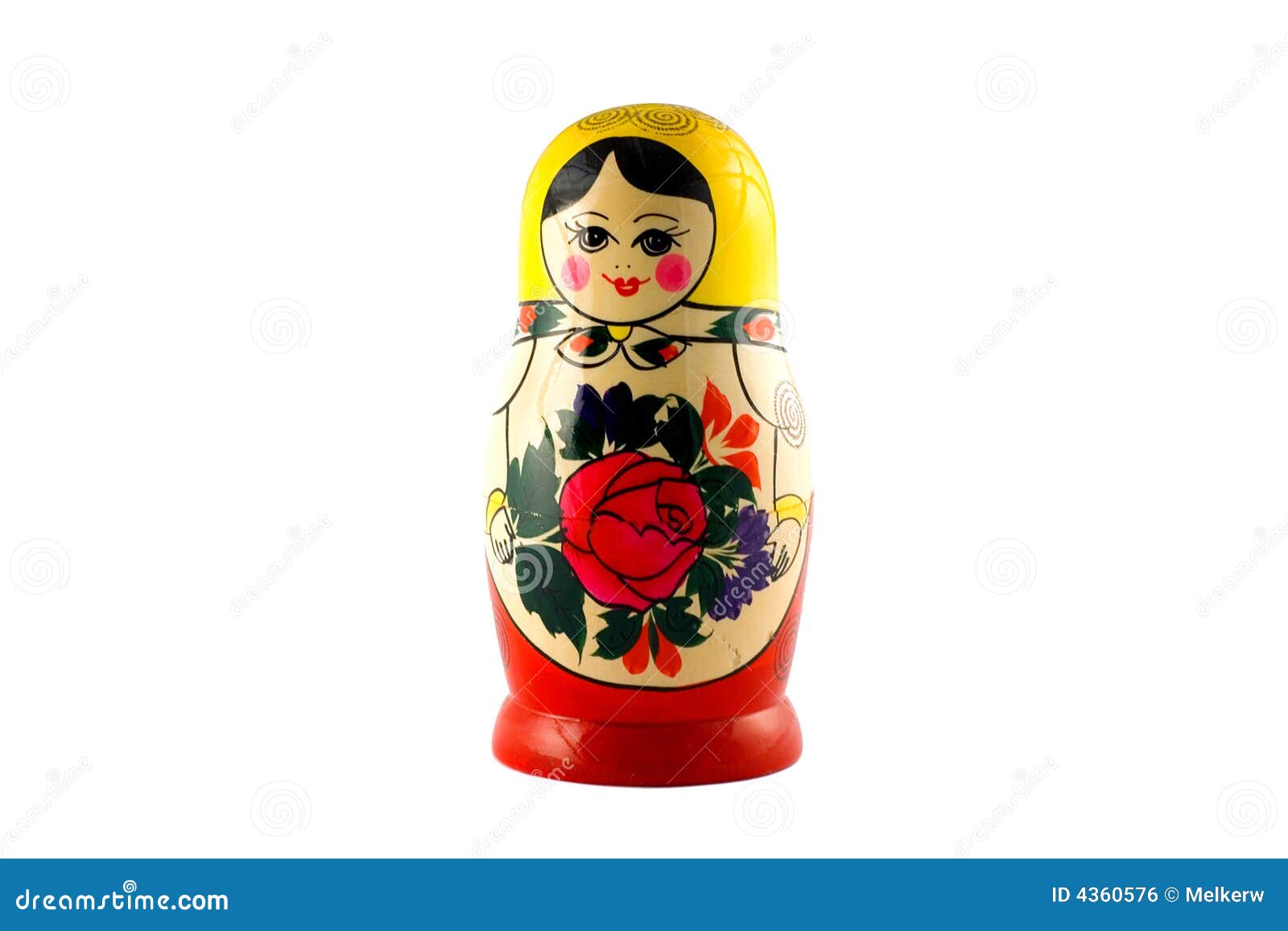 Russian Doll Isolated on White Stock Photo Image of culture, figurine