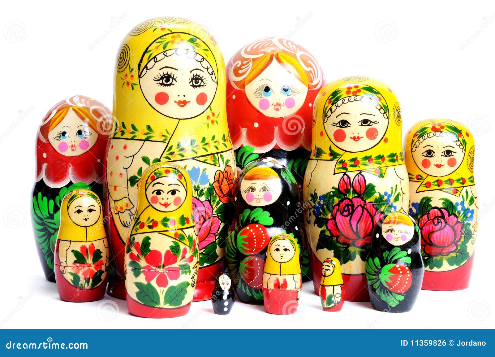 Russian Doll Matryoshka Family Stock Photography