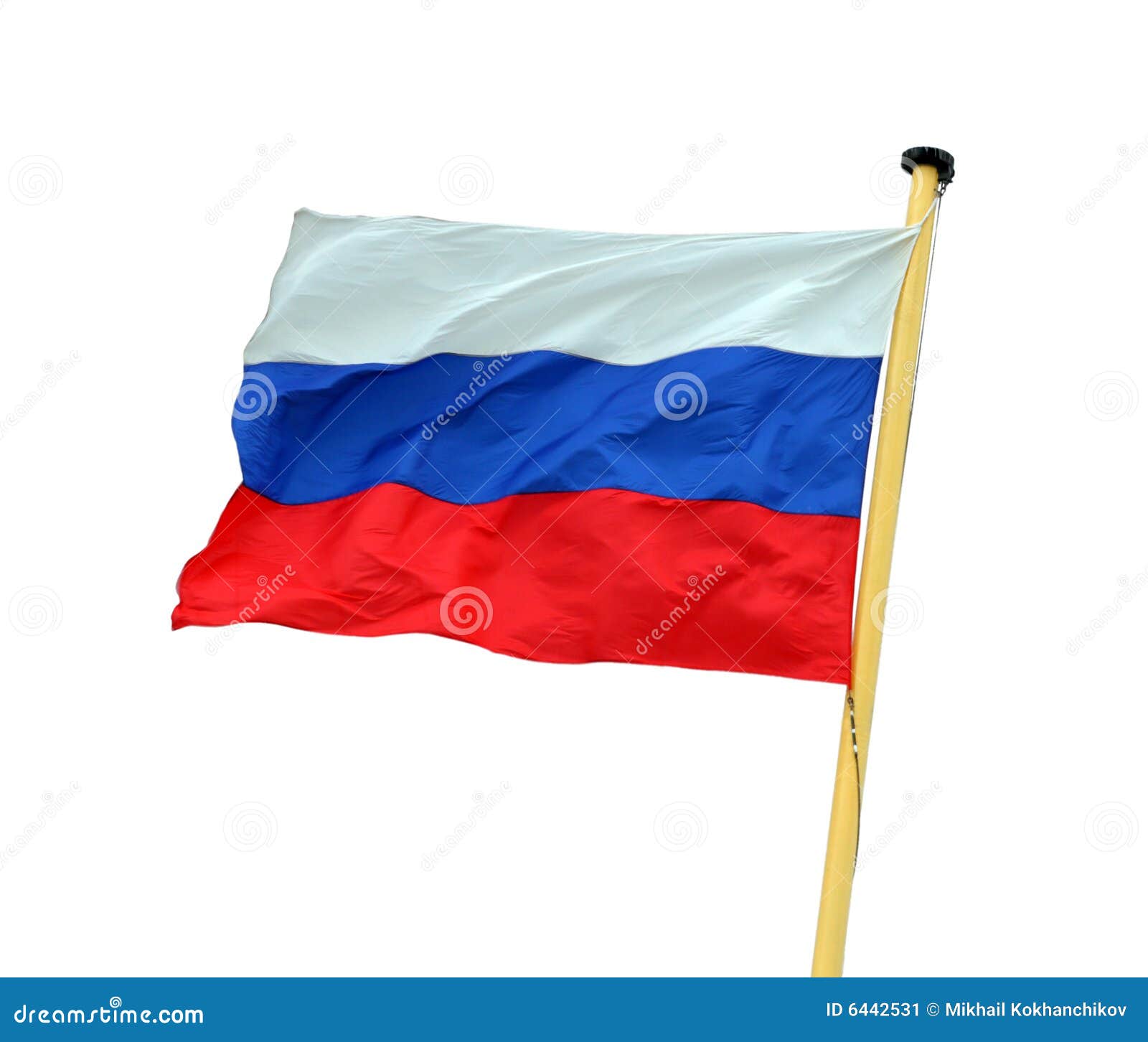 Russian Flag Waving In The Wind - Openclipart