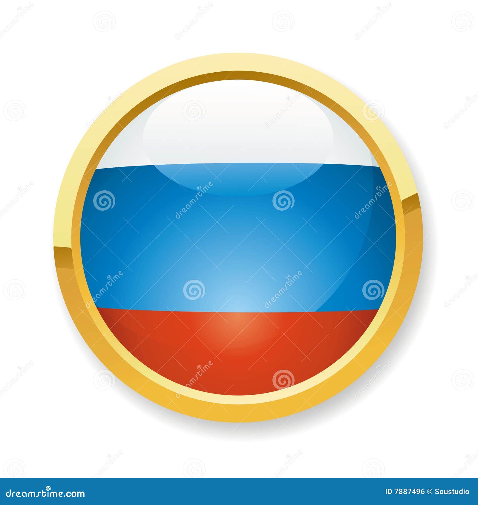 Russia flag, map and button Stock Vector by ©cobalt88 2493307