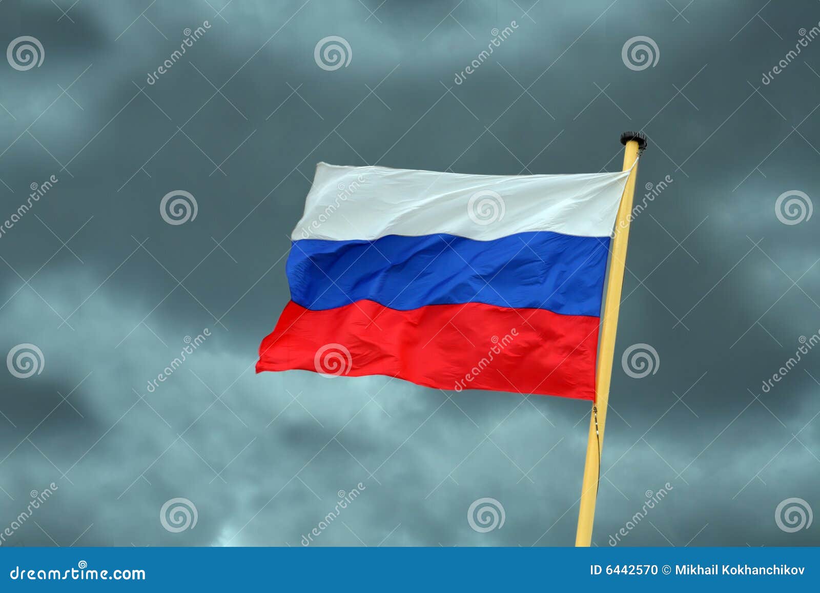 Russian Flag Waving In The Wind - Openclipart