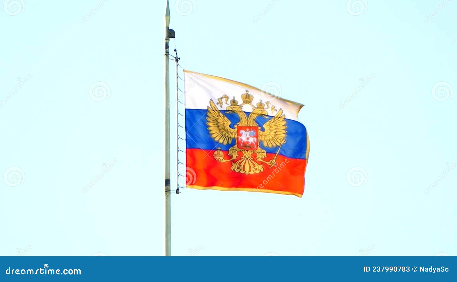 Stock Footage of Russian flag and coat , Stock Video