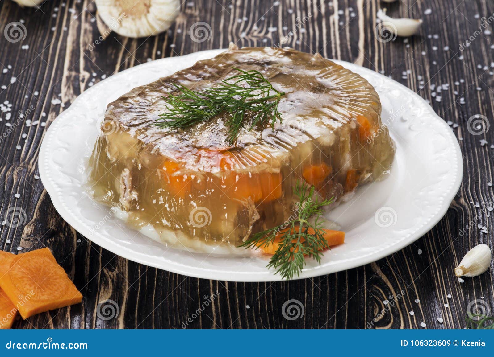 Russian Meat Jelly stock image. Image of russian, holodets 106323609