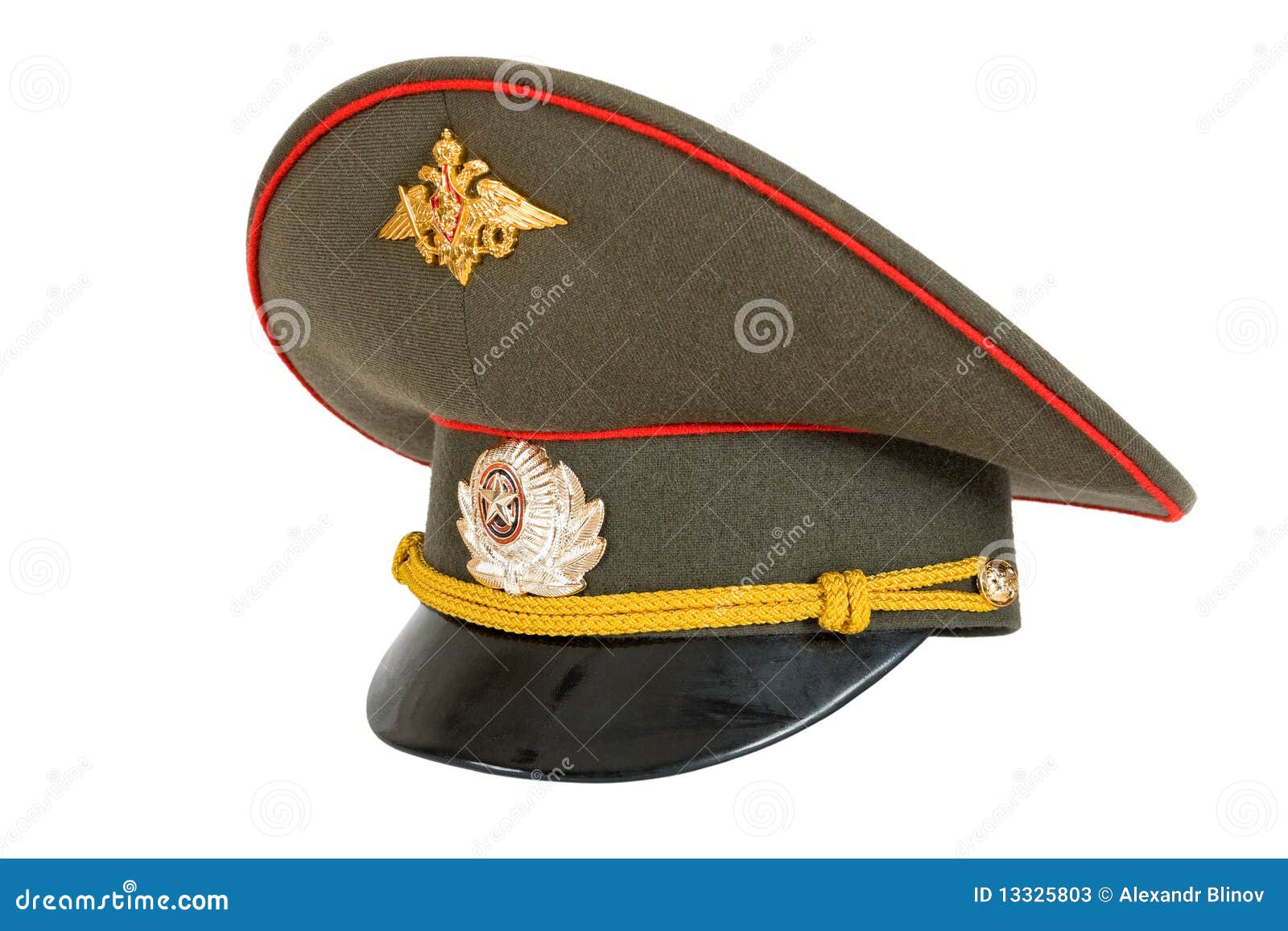 Russian Military Officer Cap Stock Image - Image of officer