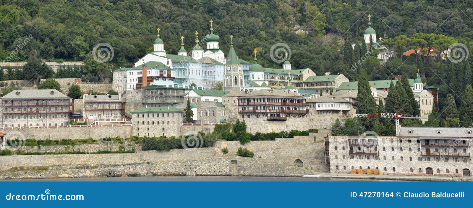 russian moastery at mount athos greece