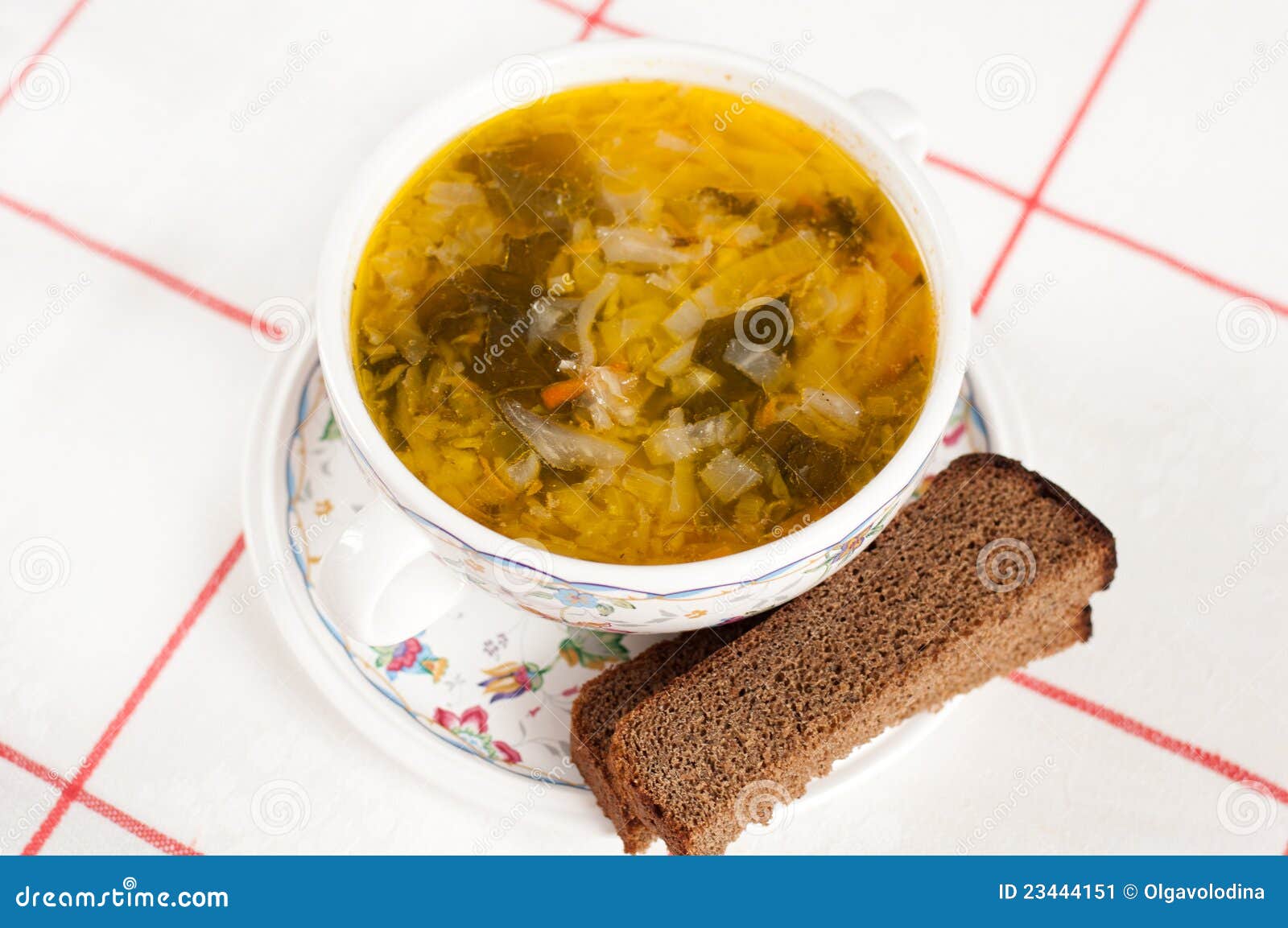 Russian National Dish a Sauerkraut Soup Stock Image Image of food