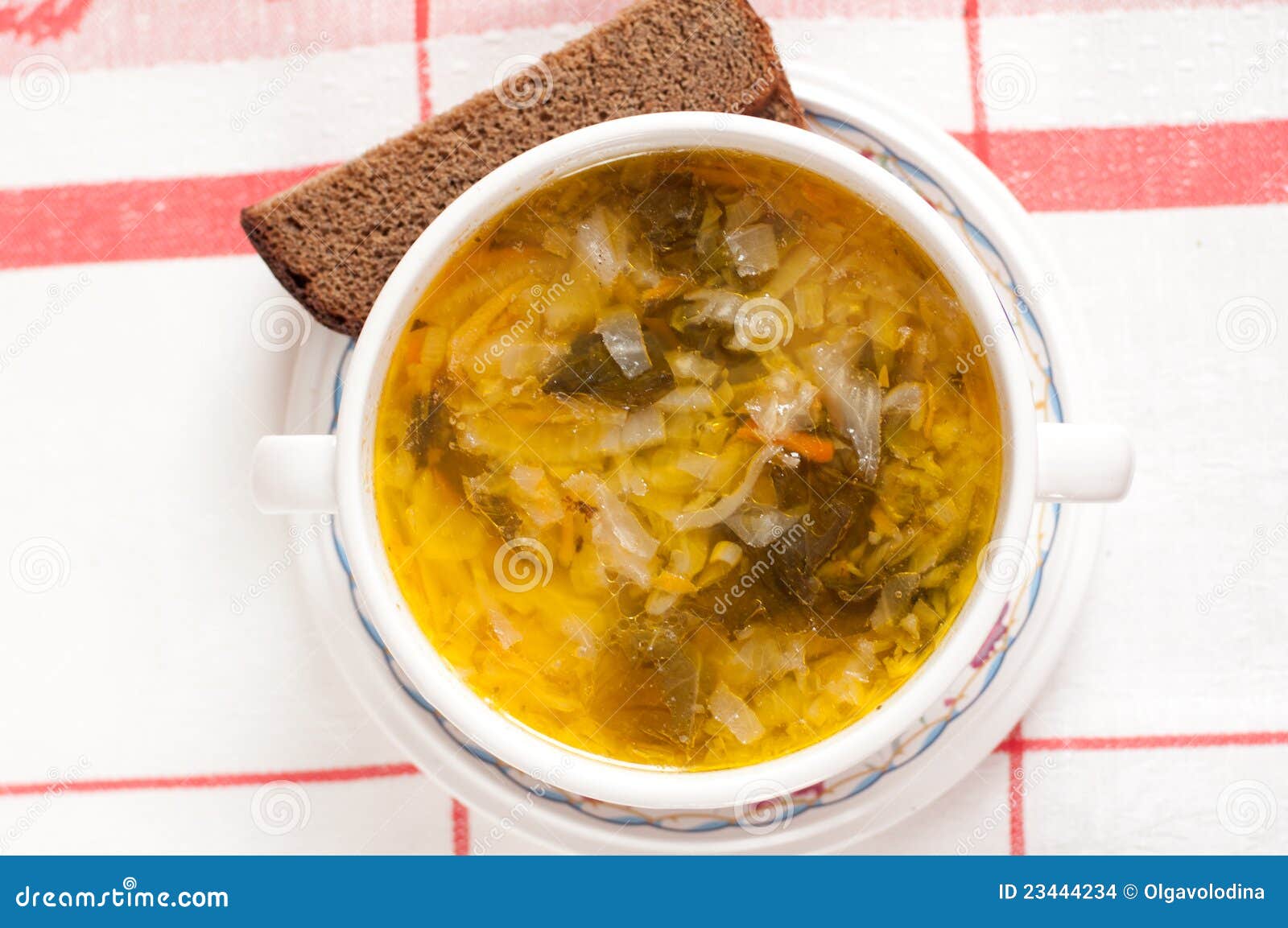 Russian National Dish a Sauerkraut Soup Stock Photo Image of
