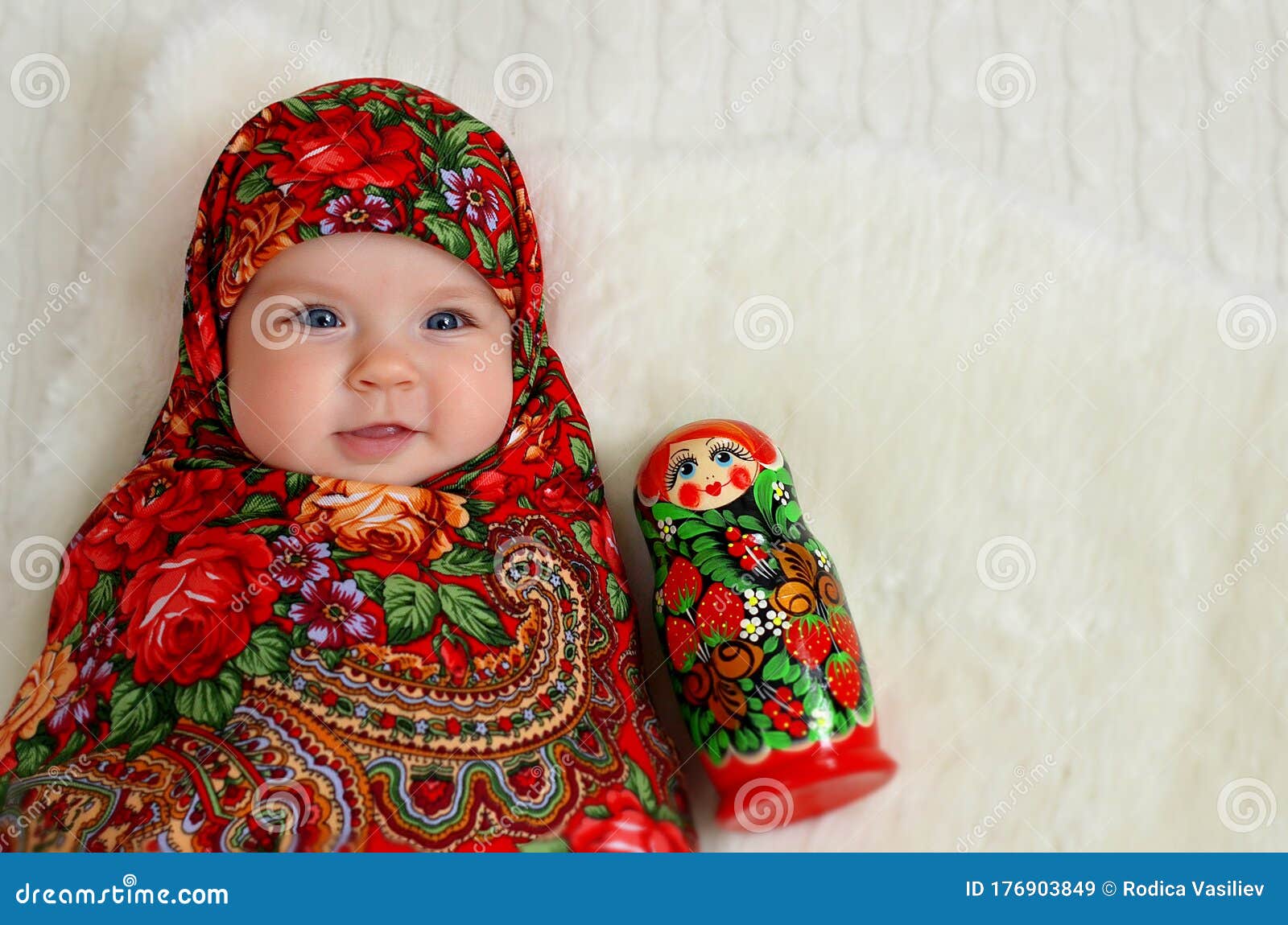 Baby girl in russian