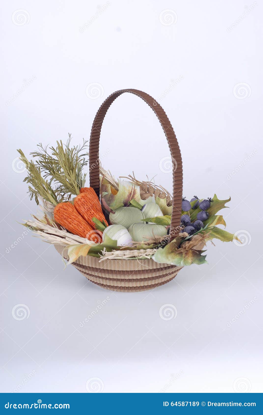 Russian Paper Vegetables Basket Stock Image - Image of basket, elements:  64587189
