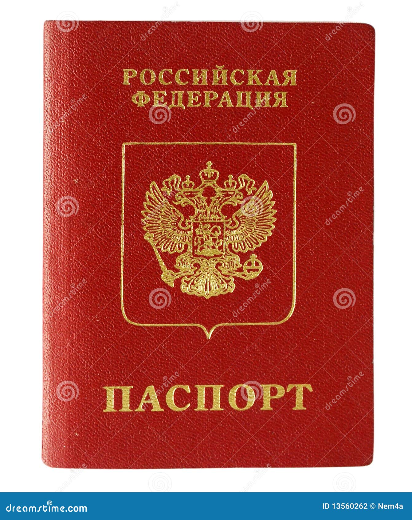 Russian passport stock photo. Image of culture, isolated 13560262