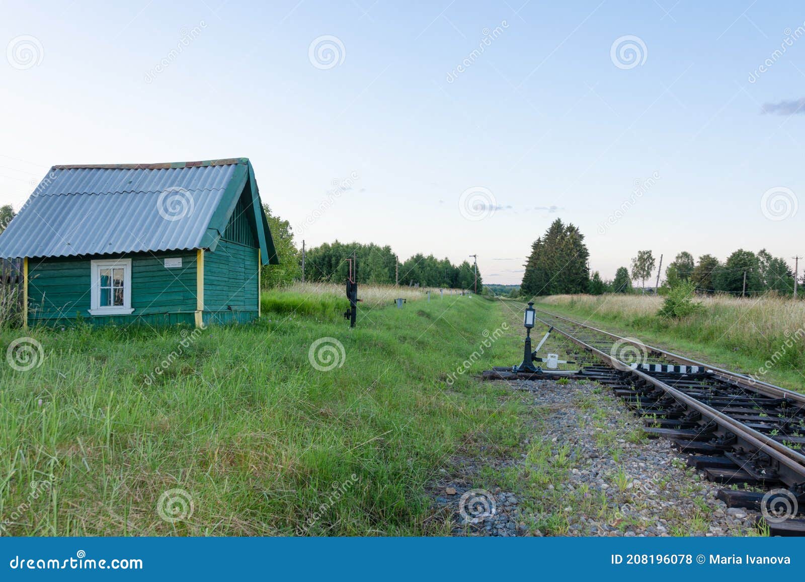russian railways. switchman`s house. the settlement backpack kuvshinovsky district of tver oblast.