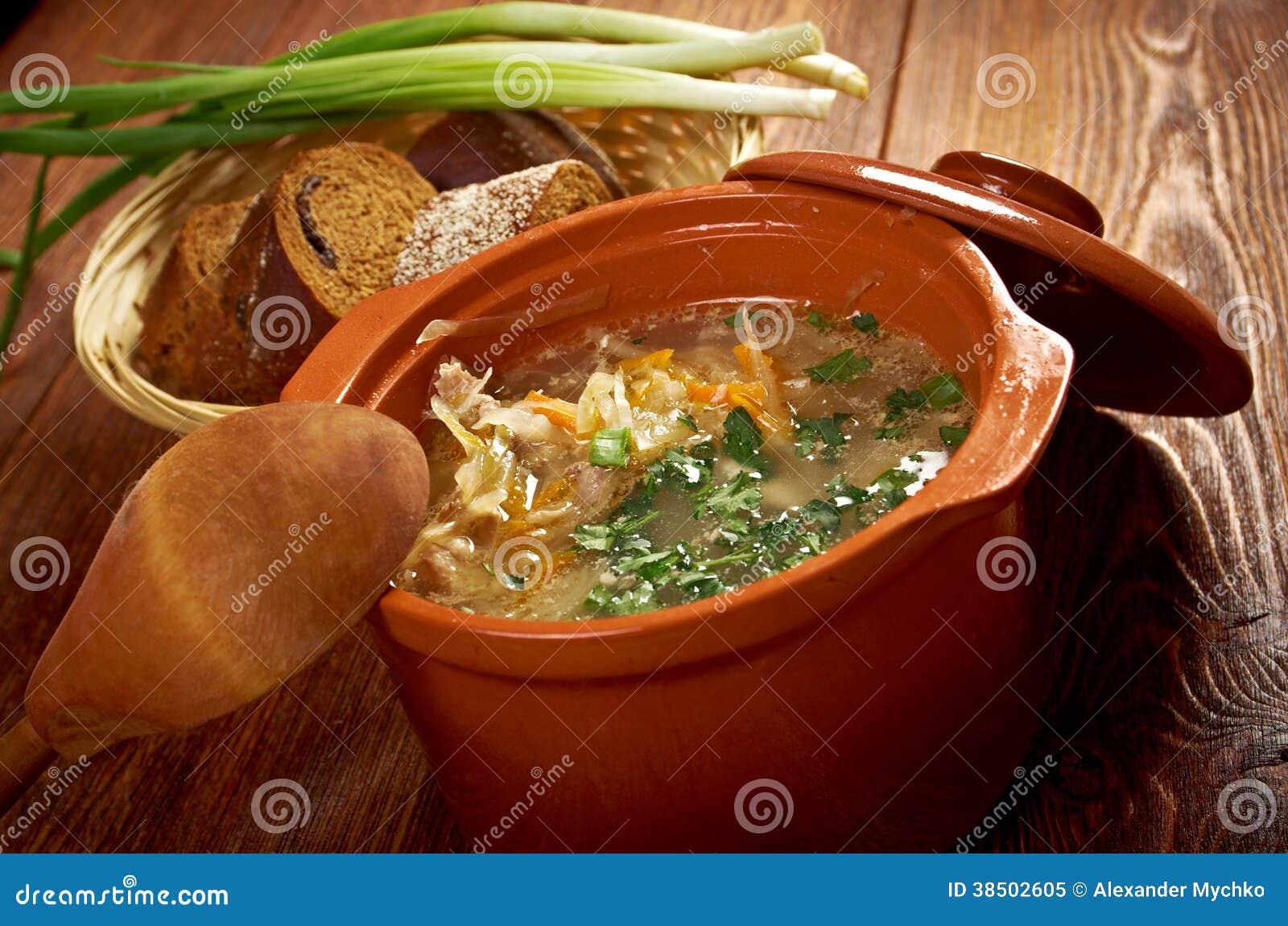 Russian Sauerkraut Soup Stchi Stock Image Image of sauerkraut