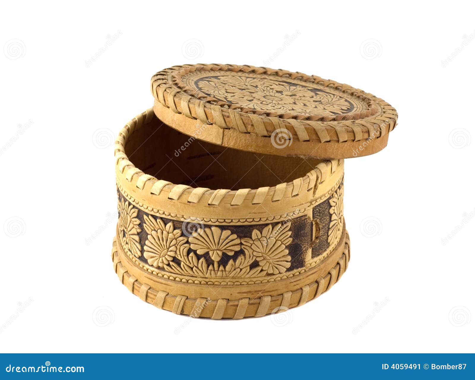 Russian Souvenir. Jewellery Box Bark of a Tree Stock Image Image of