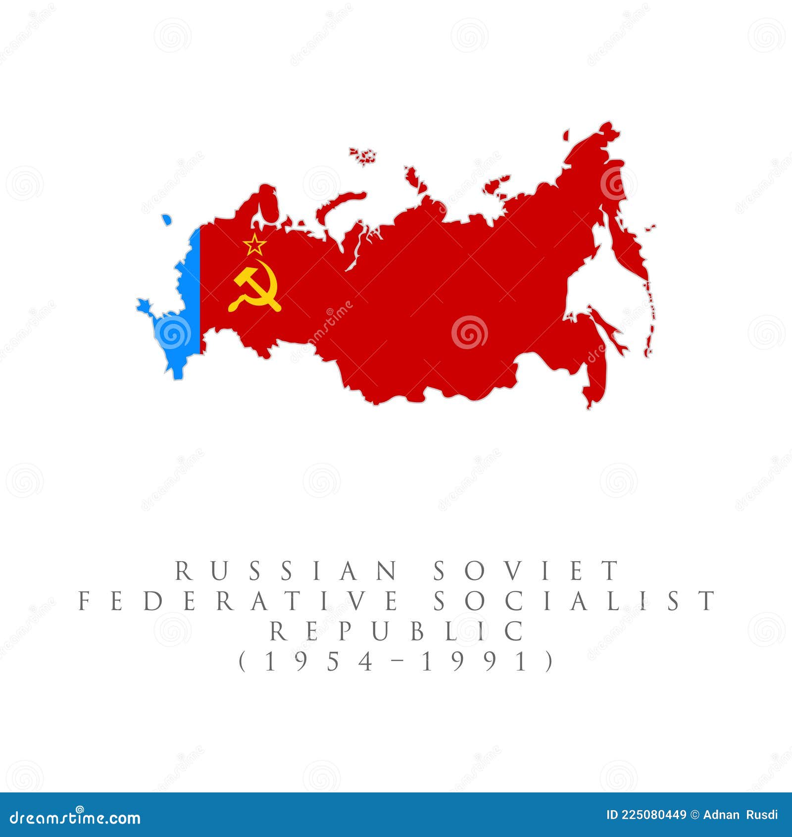 Russian Soviet Federative Socialist Republic Flag 1954â€“1991 Flag Map.  Soviet Union Flag Vector Illustration Stock Vector - Illustration of :  225080449