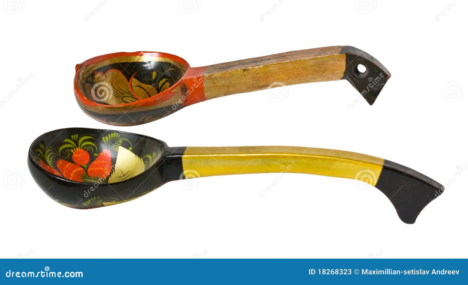 Russian spoon stock image. Image of wood, tool, fashioned 18268323