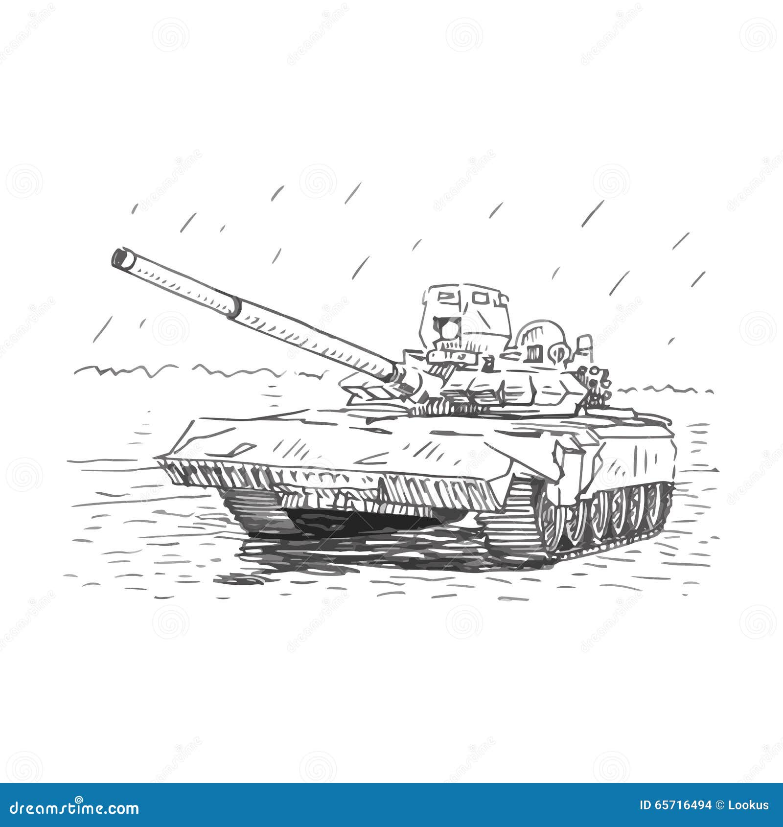 Russian Tank T 72 Main Battle Tank Stock Vector Illustration Of Transport Support