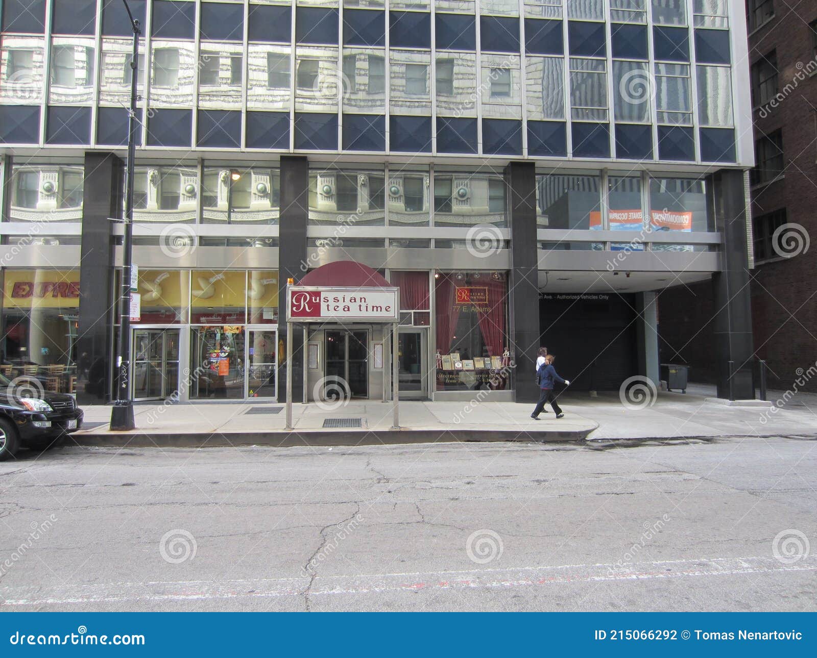 Russian Tea Time Restaurant in Chicago USA Downtown Architecture