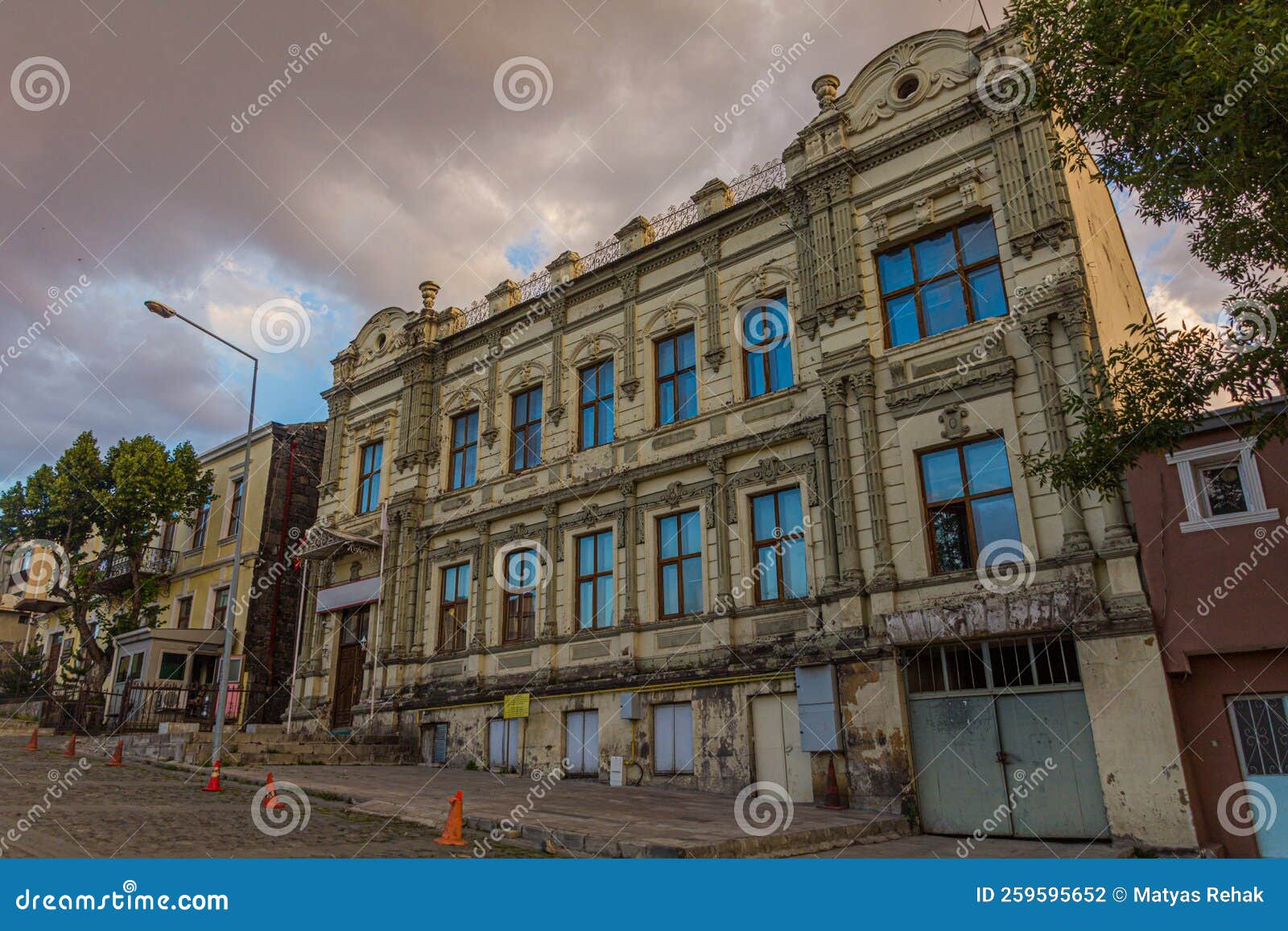Russian 19th Centrury Building in Kars, Turk Stock Photo - Image of ...