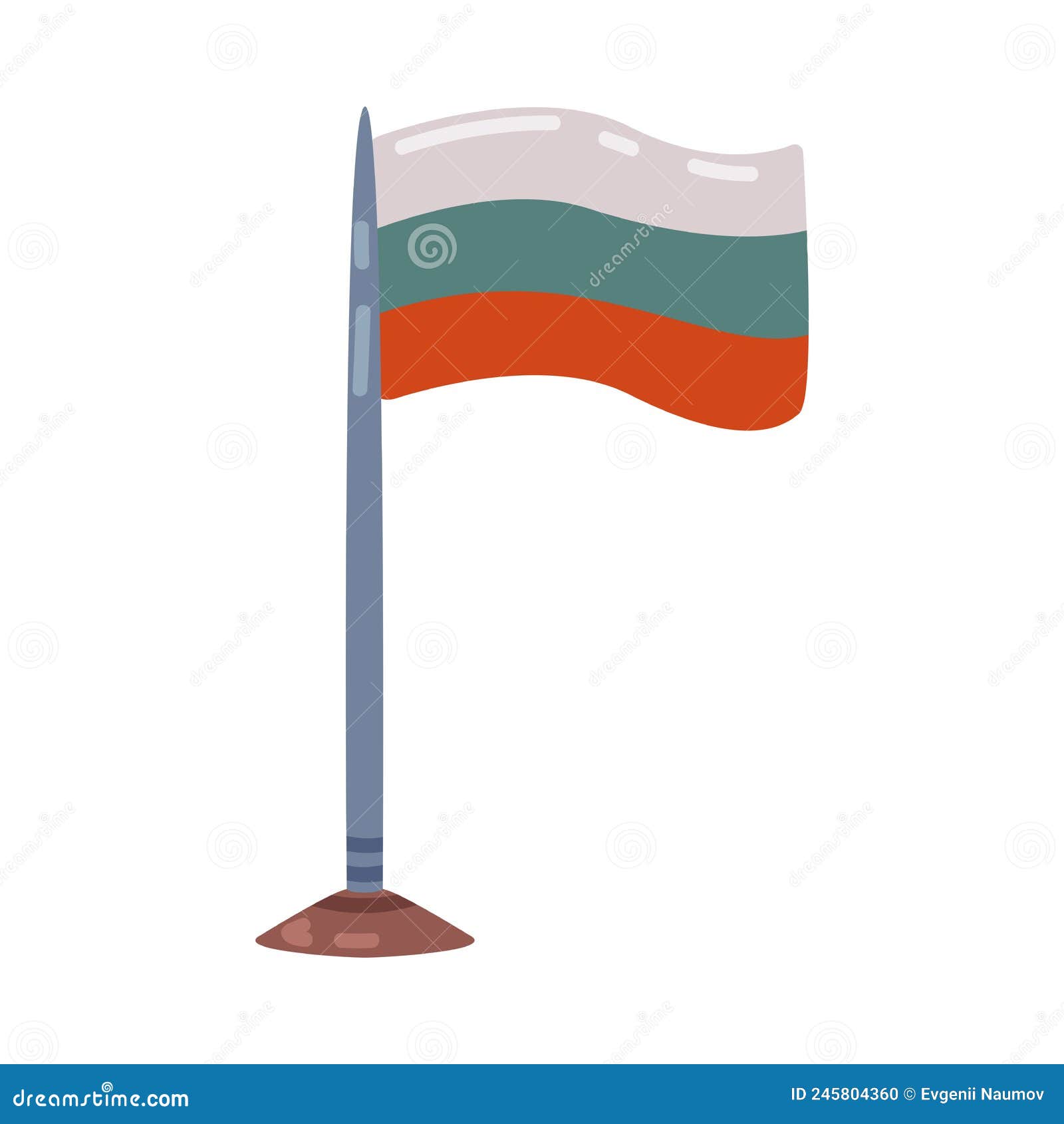 russia flag emoji vector Stock Vector