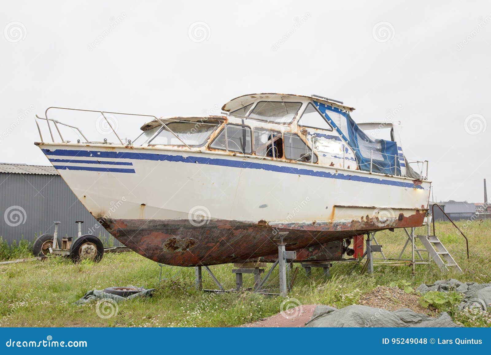 Rust boat stock photo. Image of boat, marine, corrosion 95249048