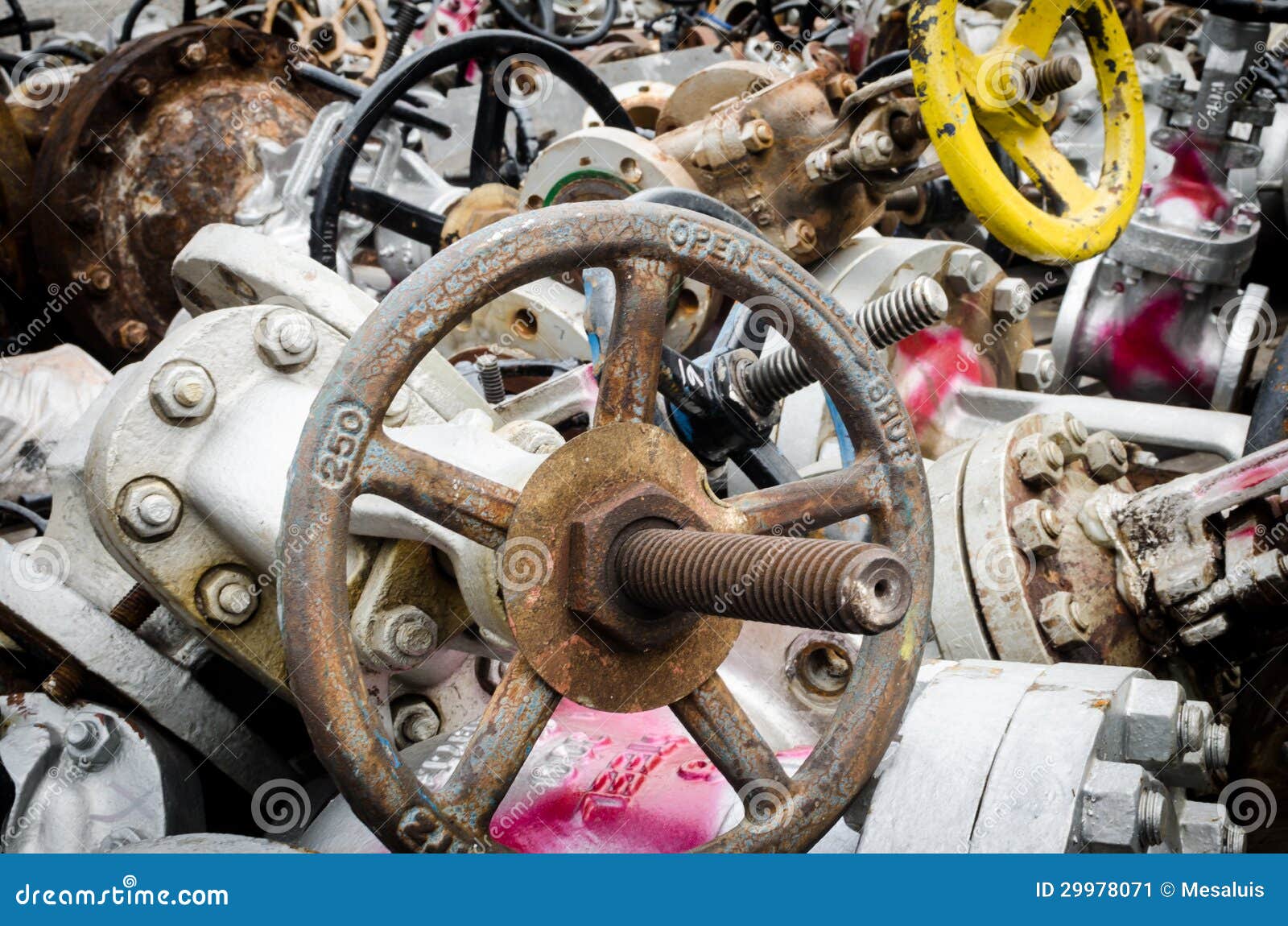 Rust gate valves stock image. Image of gate, pipeline 29978071