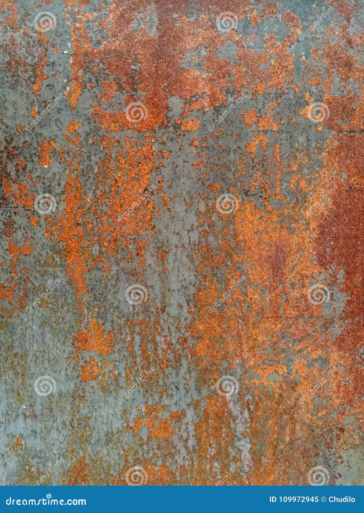 Rust on Metal Surface Covered with Paint Stock Image Image of design