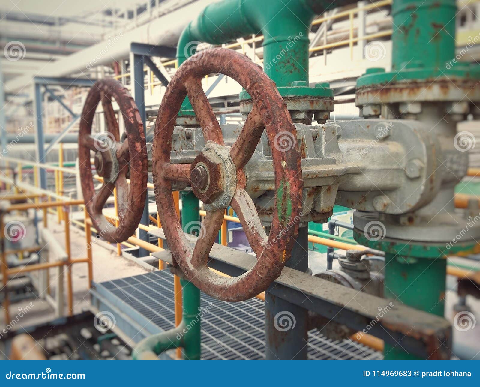 Rust Old Valve Red Color in Industry Stock Image Image of ancient, bamboo 114969683